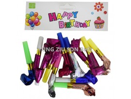 12PCS BLOWING PARTY SET(HAPPY BIRTHDAY)